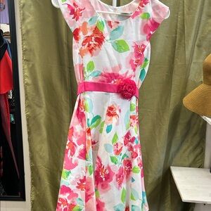 Jona Michelle Pink and White Floral Dress